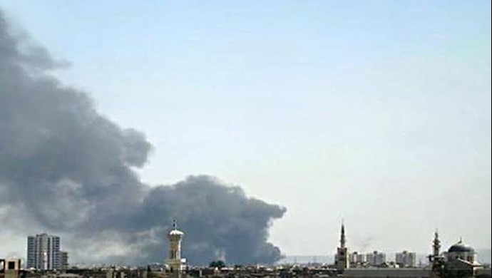 دود ناشی از انفجار در دمشق - آرشیو