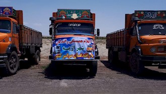 اژیه- سومین روز اعتصاب رانندگان کامیون