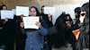 تجمع زنان ایرانشهری در اعتراض به جنایت ایرانشهر