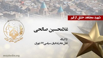 مجاهد شهید غلامحسین صالحی