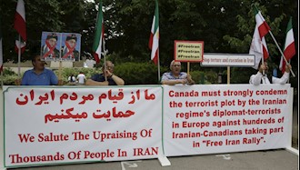 تظاهرات ایرانیان -تورنتو- کانادا -  فراخوان به محاکمه دیپلمات تروریست رژیم ایران