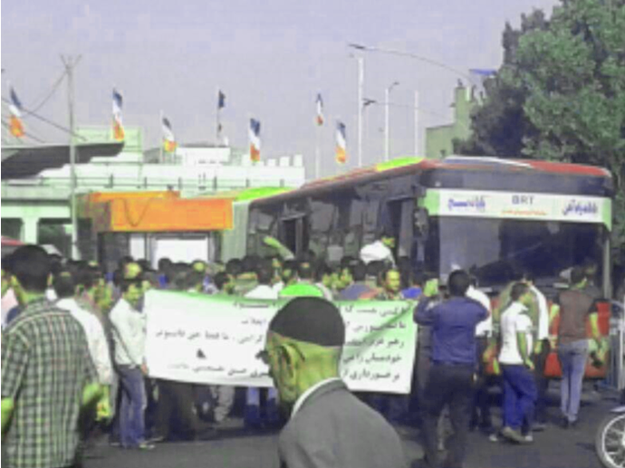 تبریز. تکمیلی اعتصاب و تجمع و راهپیمایی کارکنان راه‌آهن