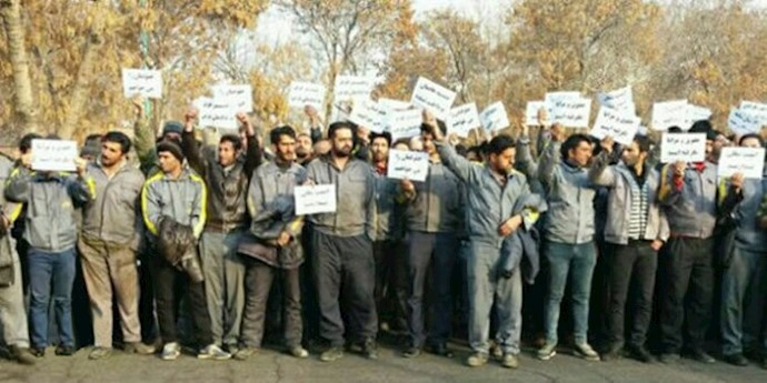 کارگران راه‌آهن تبریز در اعتراض به عدم پرداخت حقوق