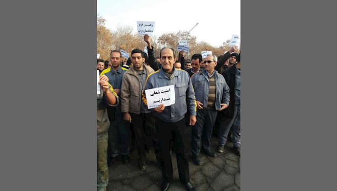 تجمع اعتراضی کارکنان راه‌آهن تبریز