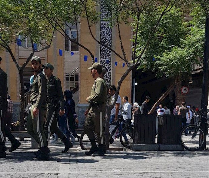 حضور نیروهای سرکوبگر در بازار تهران - دوشنبه ۸مرداد۹۷