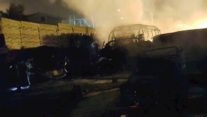 تصادف دلخراش اتوبوس با تانکر سوخت در سنندج