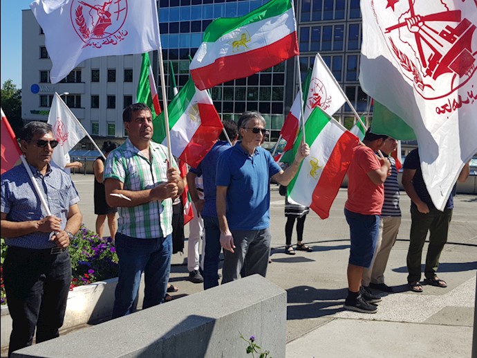 تظاهرات ایرانیان - فراخوان به محاکمه دیپلمات تروریست رژیم ایران - اسلو - نروژ