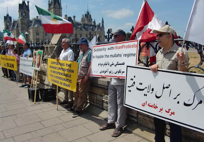 تظاهرات ایرانیان - فراخوان به محاکمه دیپلمات تروریست رژیم ایران - کانادا - اوتاوا