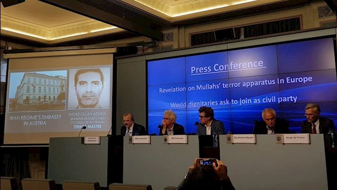 کنفرانس مطبوعاتی مقاومت ایران در بروکسل