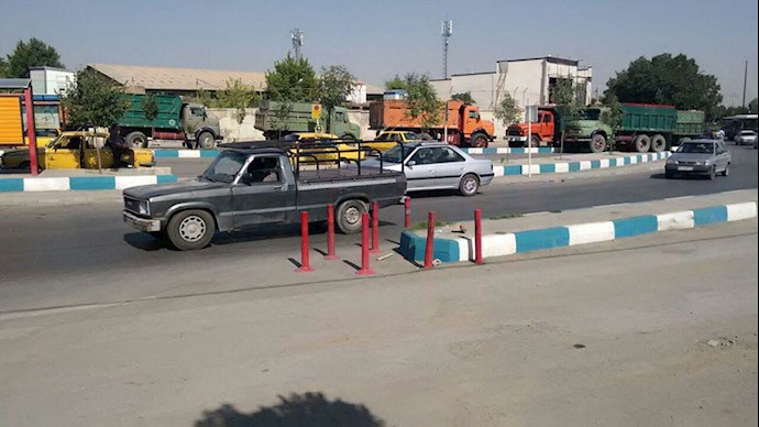 اعتصاب رانندگان کامیون در همدان