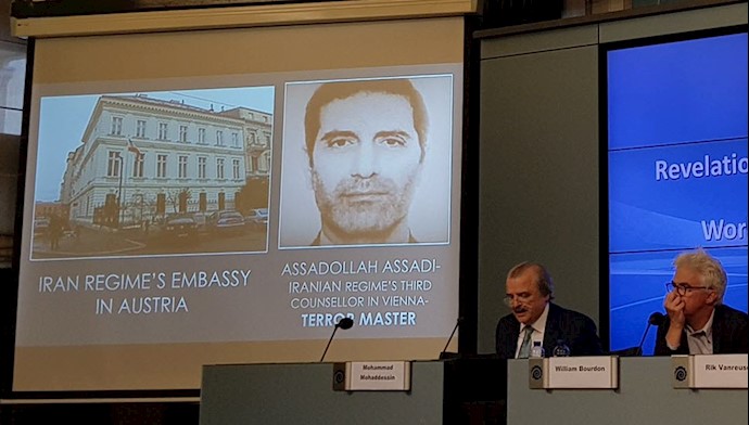 کنفرانس مطبوعاتی مقاومت ایران و نقش دیپلمات تروریست رژیم ایران