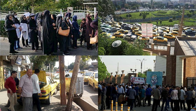 اعتصاب و تظاهرات در اهواز، شوش، ارومیه، کرج، خرم آباد، قزوین و مشهد