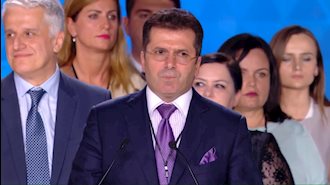 فاتمیر مدیو، رهبر حزب جمهوری‌خواه و وزیر دفاع پيشين آلبانی 