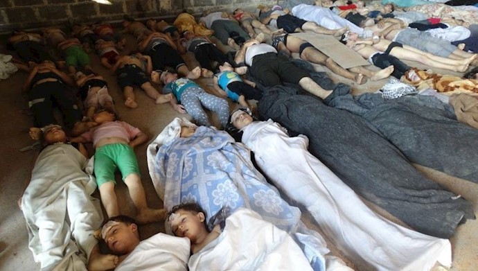 گوشه ای از قربانیان تهاجم شیمیایی رژیم اسد