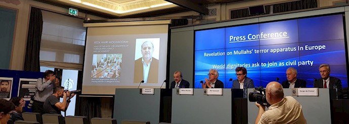 کنفرانس مطبوعاتی مقاومت ایران در بروکسل