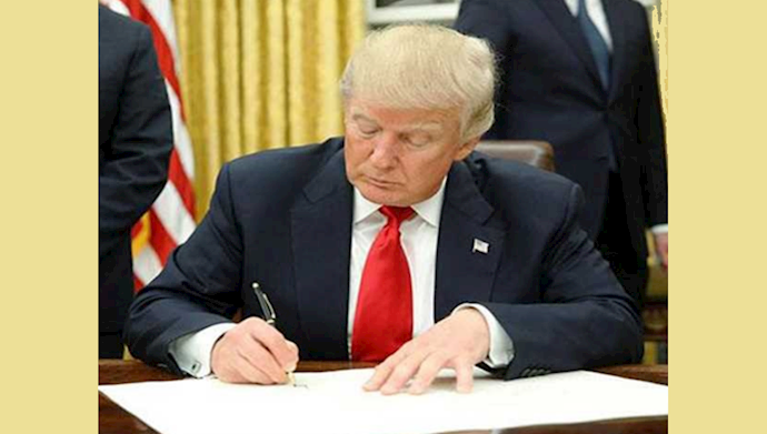 دونالد ترامپ دستور اجرایی اعمال مرحله اول تحریمها علیه رژیم ایران را امضا کرد