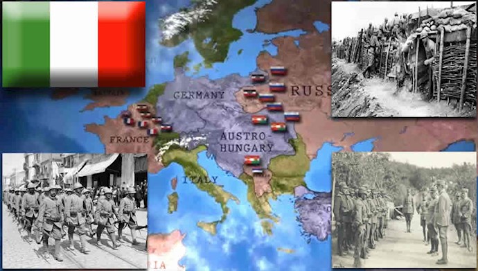 ایتالیا به‌ آلمان در جنگ جهانی اول اعلان جنگ کرد