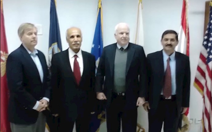 دیدار سناتور جان مک‌کین با هیأت مجاهدان اشرفی در عراق