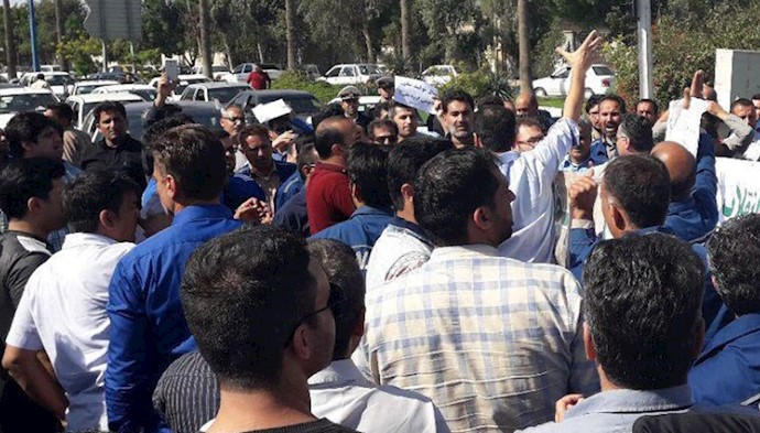 تظاهرات کارگران فولاد اهواز - آرشیو