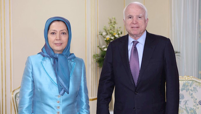 سناتور مک‌کین - مریم رجوی رئیس‌جمهور برگزیده مقاومت ایران