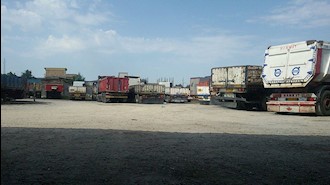اعتصاب رانندگان کامیون - علی آباد کتول استان گلستان - ا مهر ۹۷