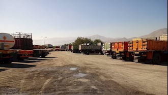 اعتصاب رانندگان کامیون - مریانج همدان - ا مهر ۹۷