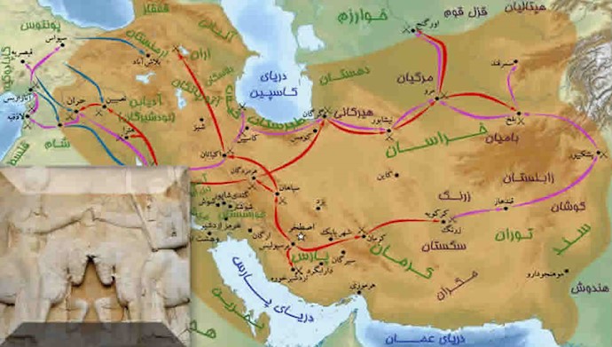 قلمرو امپراطوری ایران و روم در زمان ساسانیان