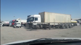 اعتصاب رانندگان کامیون - تایباد - ا مهر ۹۷