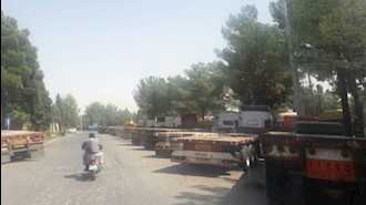 اعتصاب رانندگان کامیون - شاپور اصفهان - ا مهر ۹۷