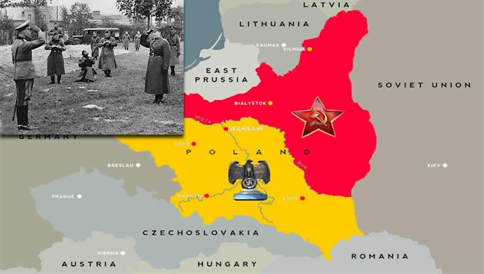 لهستان بین شوروی سابق و آلمان تقسیم شد