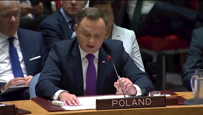 سخنرانی رئیس‌جمهور لهستان در شورای امنیت ملل متحد