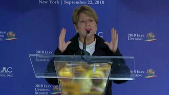 سخنرانی کشیش لیندا پندرگراس مقابل سازمان ملل متحد علیه حضور آخوند روحانی