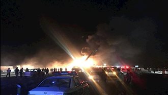 تصادف اتوبوس و تانکر سوخت در جاده کاشان – نطنز