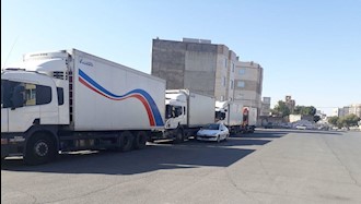 اعتصاب رانندگان کامیون - نیشابور - ۱ مهر ۹۷
