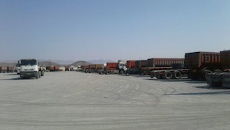 اعتصاب رانندگان کامیون -چرمهين استان اصفهان - ا مهر ۹۷