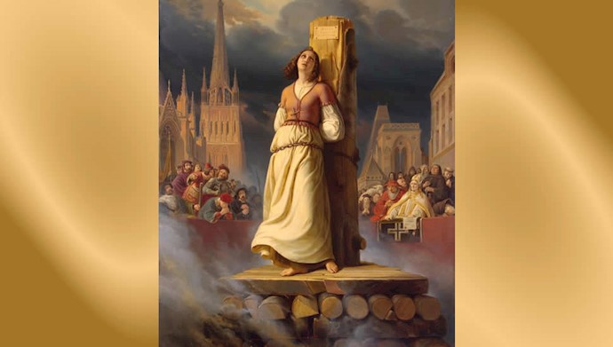 به آتش کشیدن ژاندارک توسط کلیسا