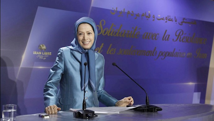 مریم رجوی رئیس جمهور برگزیده مقاومت ایران در مراسمی به‌ مناسبت آغاز سال ۲۰۱۹