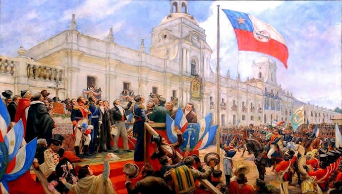 ۱۲ فوریه ۱۸۱۸ - ۲۳بهمن: استقلال کشور شیلی