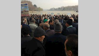 تجمع اعتراضی کشاورزان اصفهان