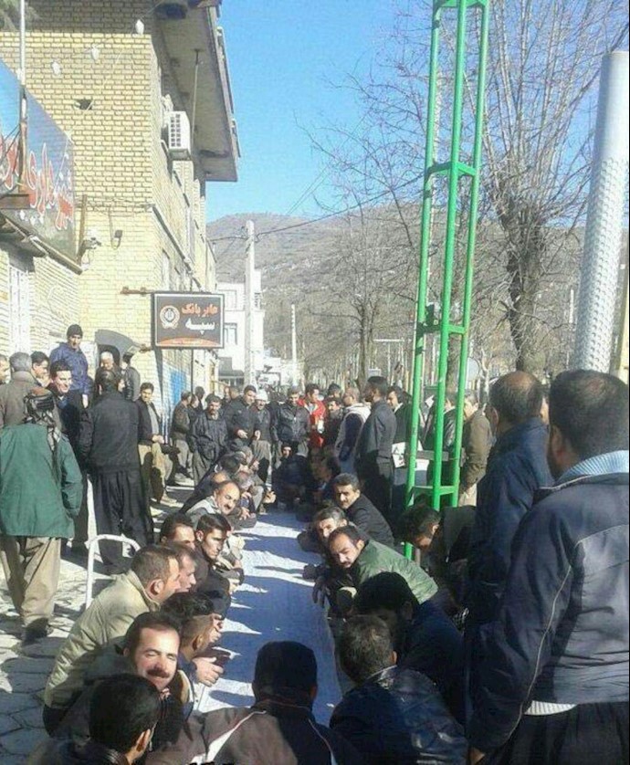 اعتصاب و اعتراض کارگران شهرداری مریوان