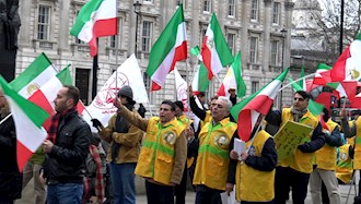 ایرانیان آزاده و اشرف نشان ها در لندن در سالگرد قیام مردم ایران در دیماه ۹۶
