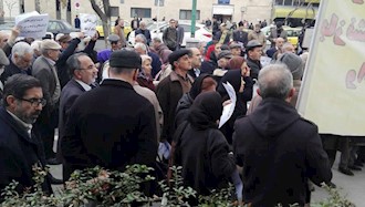 تجمع بازنشستگان در جلوی مجلس رژیم آخوندی - ۱۲دی ۹۷