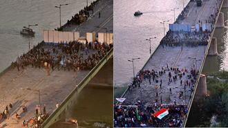 قیام مردم عراق - بغداد - پل جمهوری