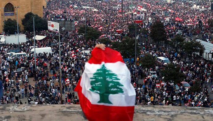 تظاهرات مردم در لبنان