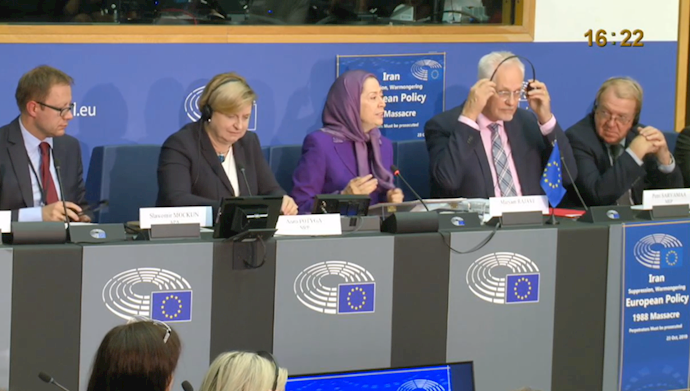 مریم رجوی در پارلمان اروپا - اول آبان ۹۸