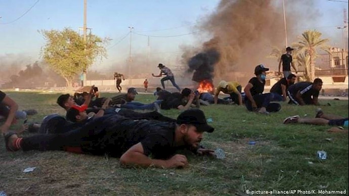 شلیک نیروهای امنیتی بسوی تظاهرکنندگان عراقی
