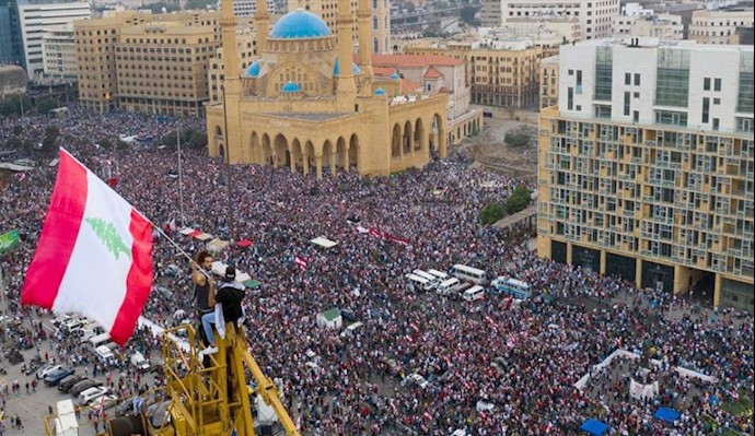 تظاهرات مردم لبنان