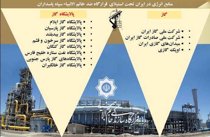منابع انرژی در ایران تحت استیلای قرارگاه ضدخاتم‌الآنبیا
