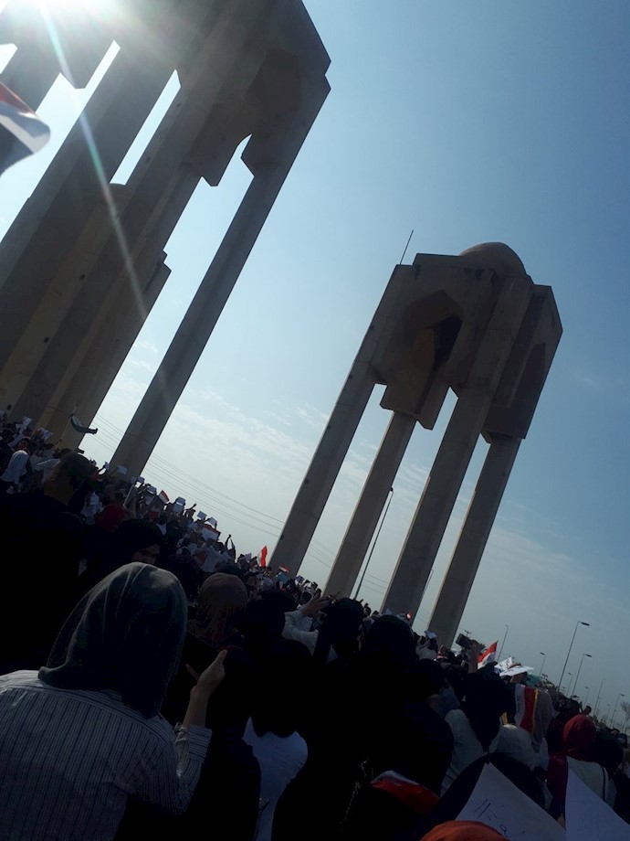  استمرار تظاهرات در عراق - بغداد - ۲۶آبان ۹۸