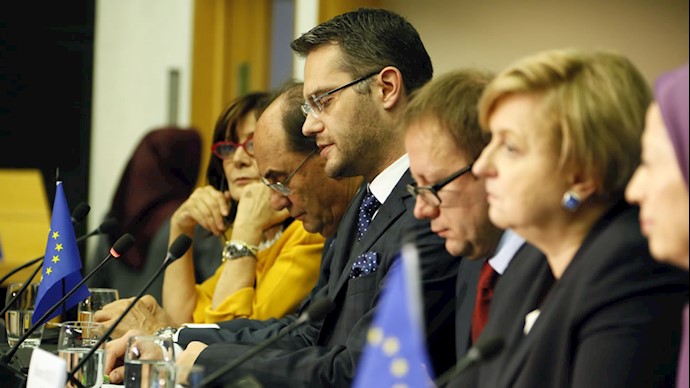 جلسه در پارلمان اروپا با حضور مریم رجوی